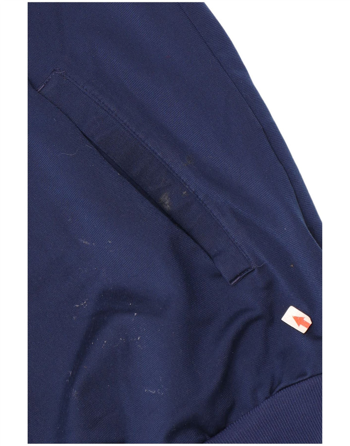 Giacca da tuta da uomo Adidas UK 40/42 Medium Blu Navy Colourblock