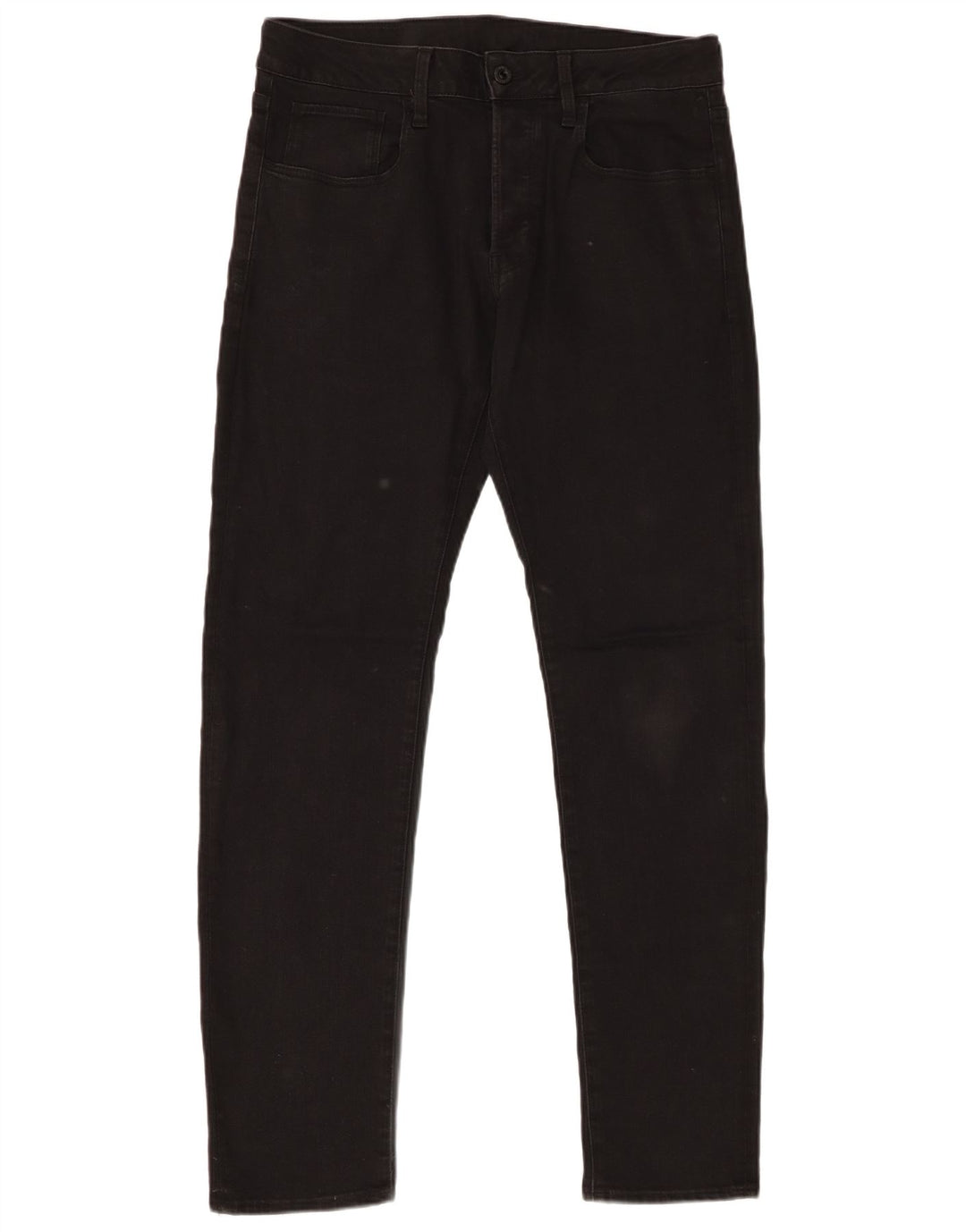 Jeans dritti slim da uomo G-Star W31 L32 cotone nero