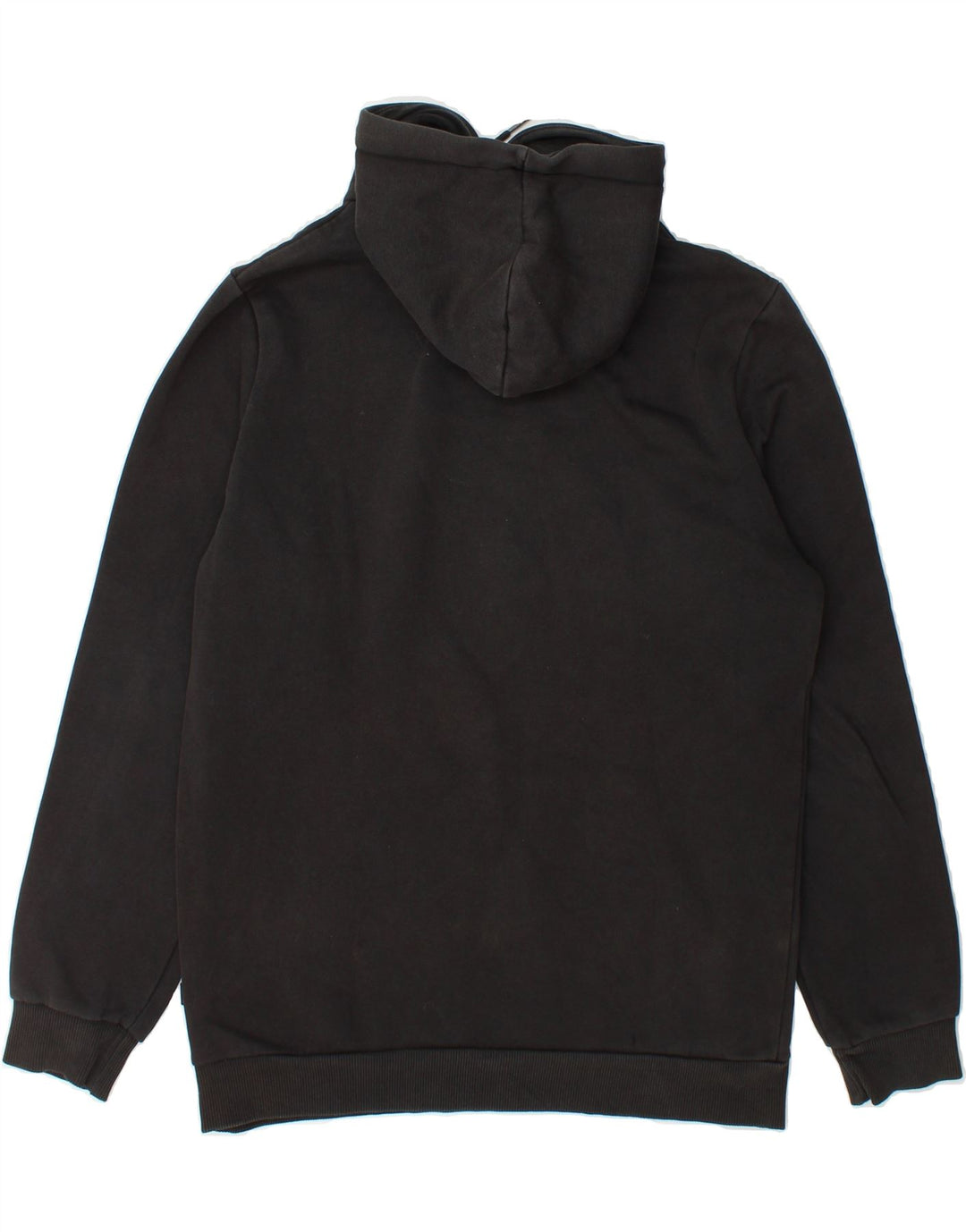 PUMA Mens Graphic Hoodie Jumper Small Black Cotton Vintage Puma and Second-Hand Puma from Messina Hembry 