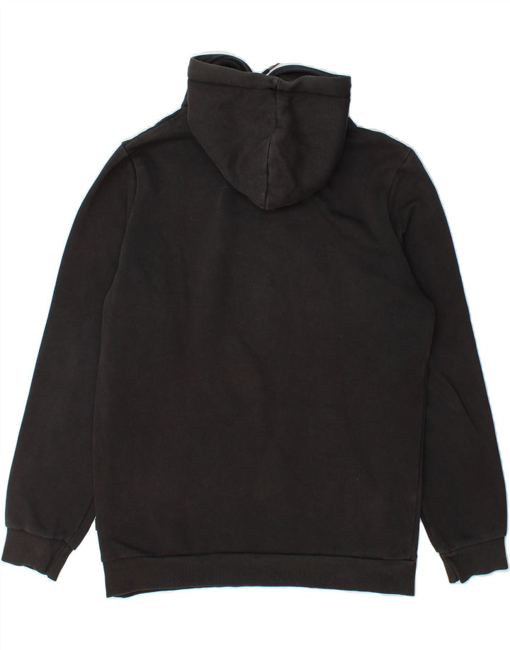 PUMA Mens Graphic Hoodie Jumper Small Black Cotton Vintage Puma and Second-Hand Puma from Messina Hembry 