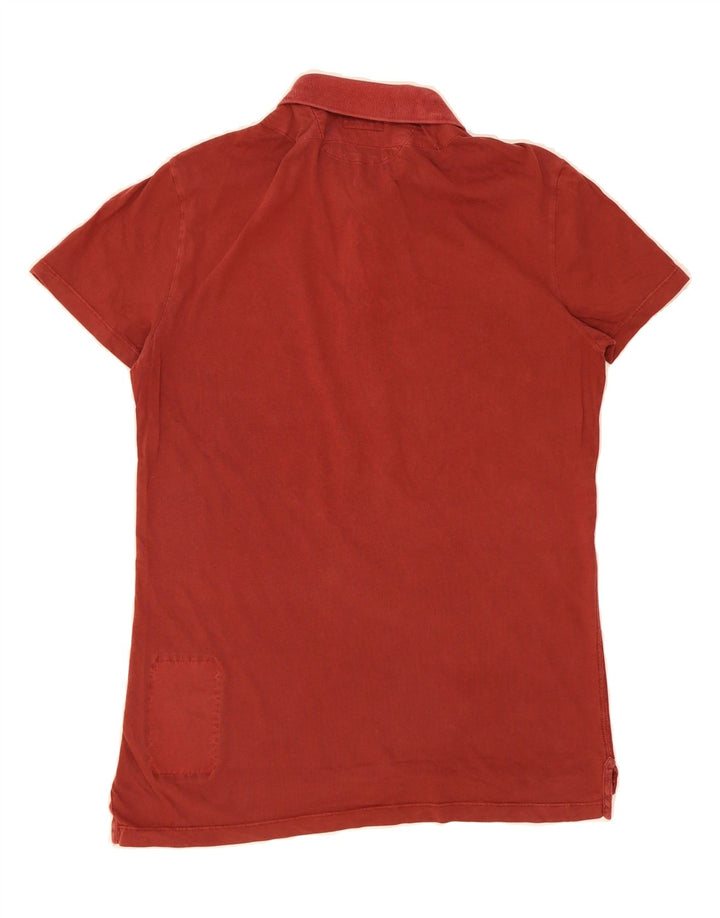 ALL SAINTS Mens Polo Shirt Medium Red Cotton Vintage All Saints and Second-Hand All Saints from Messina Hembry 