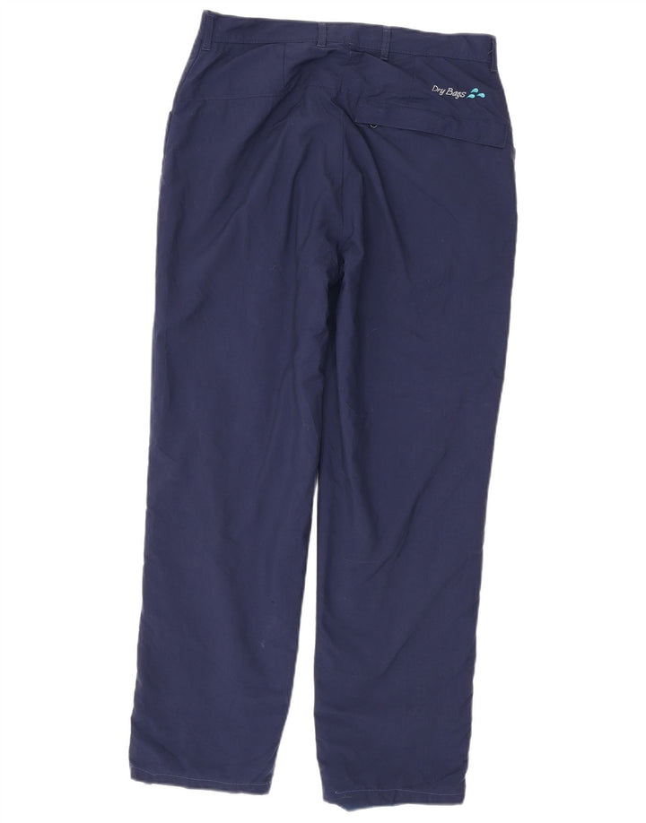 Pantaloni giacca a vento da escursionismo da uomo Rohan W32 L29 blu navy in poliammide