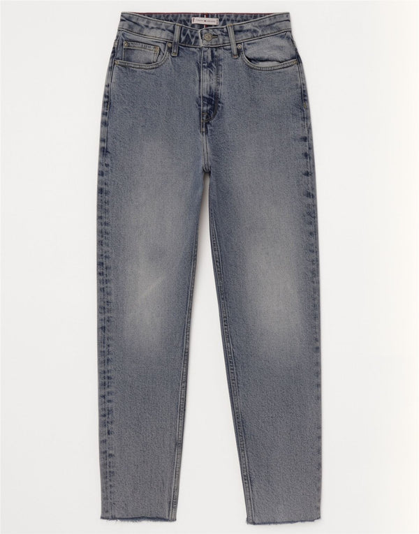 Jeans affusolati a vita alta da donna Tommy Hilfiger W26 L28 Blu