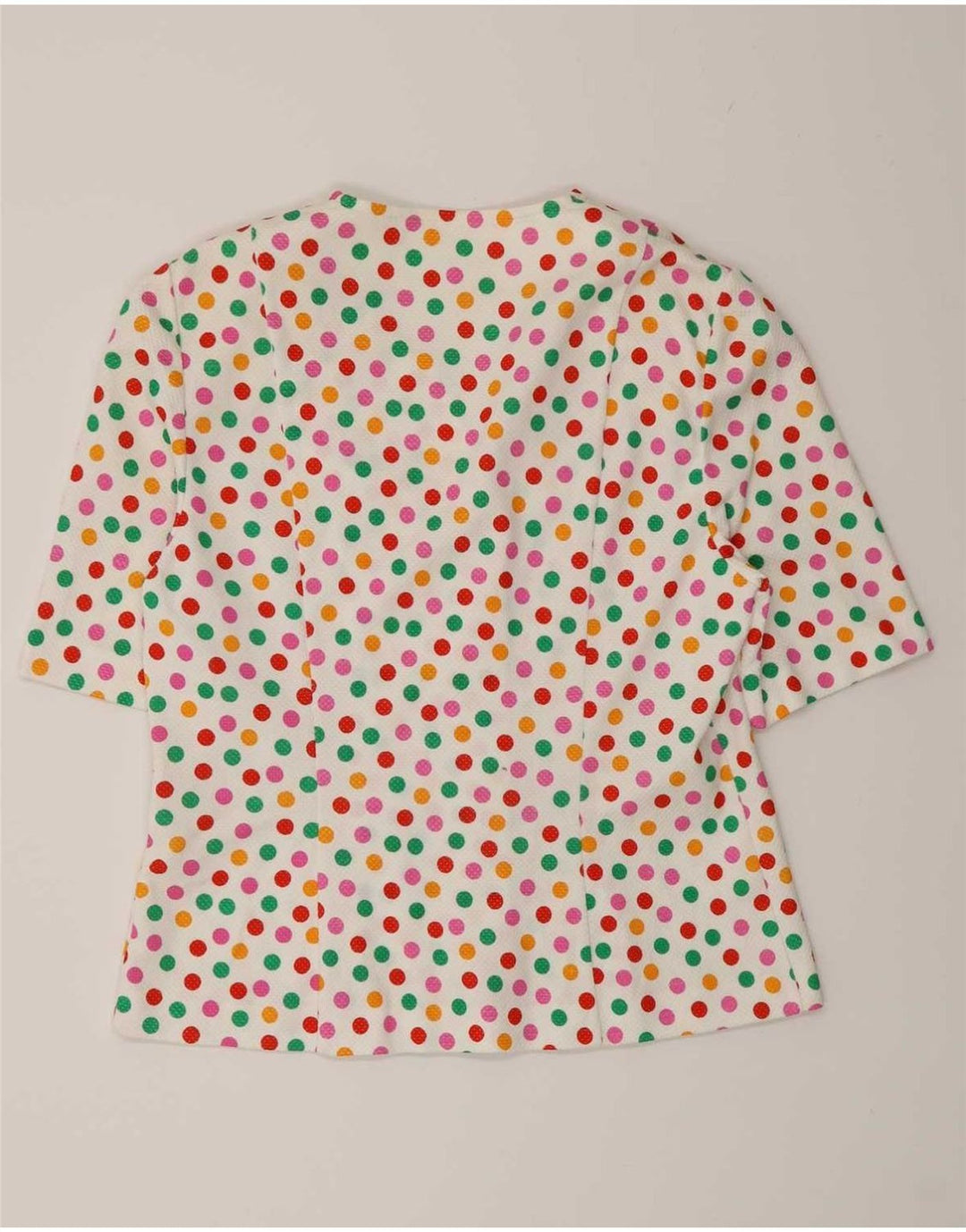 Set gonna da donna in 2 pezzi a 4 bottoni Liola IT 46 grande W28 a pois bianchi