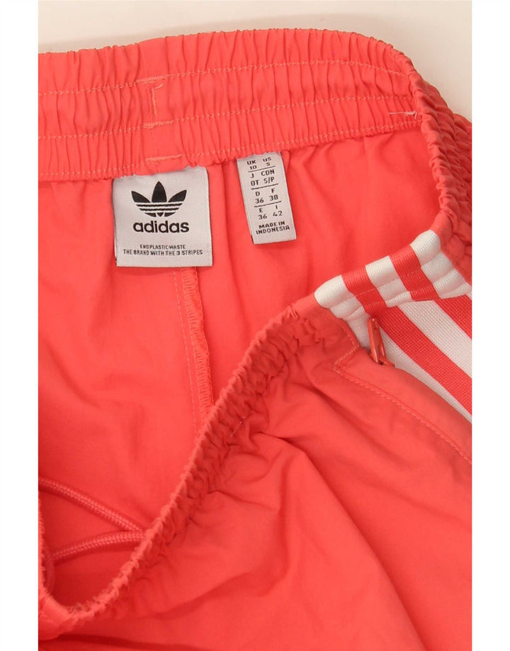 Pantaloni da tuta da donna Adidas Joggers UK 10 Small Arancione Poliestere