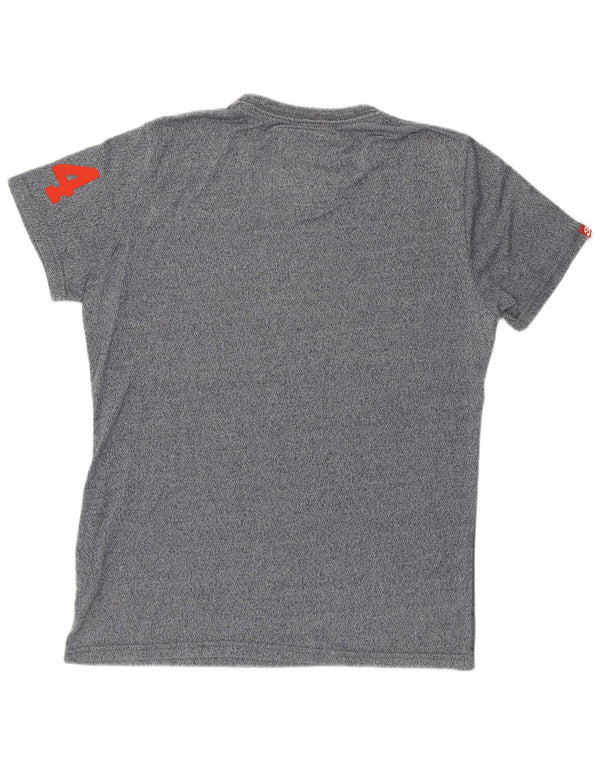 T-shirt grafica da uomo Superdry Top in cotone grigio medio