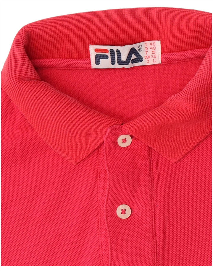 Polo da uomo Fila IT 48 rosa medio