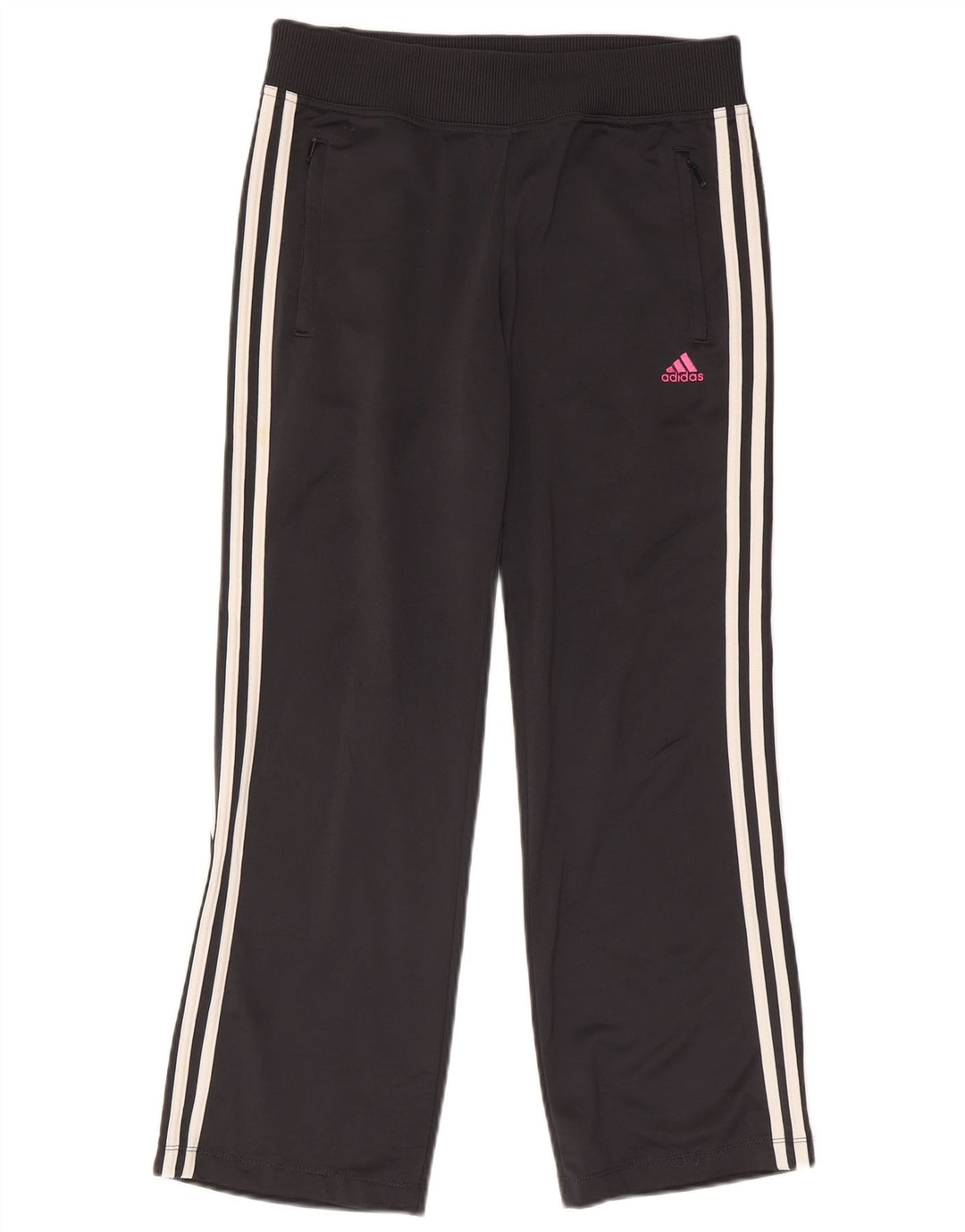 Pantaloni della tuta da donna Adidas UK 14 Poliestere grigio medio