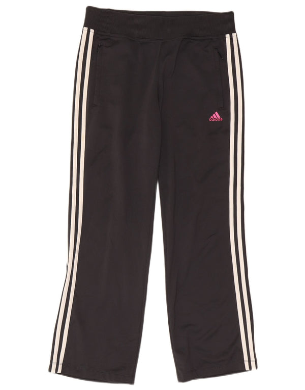 Pantaloni della tuta da donna Adidas UK 14 Poliestere grigio medio