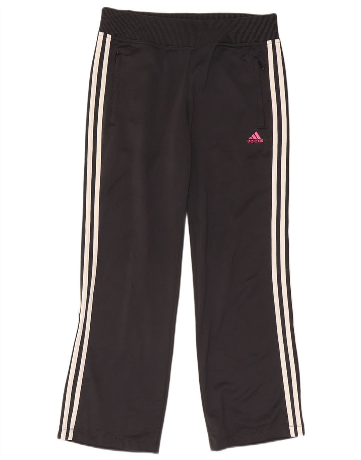 Pantaloni della tuta da donna Adidas UK 14 Poliestere grigio medio