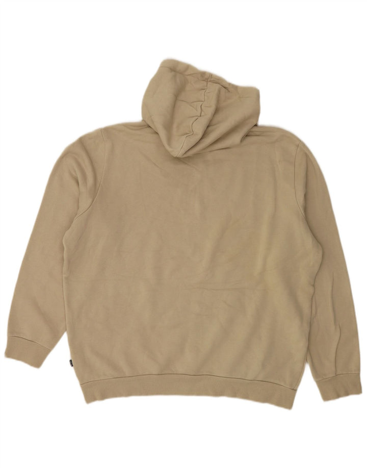 Felpa con cappuccio da uomo Puma Large in cotone beige