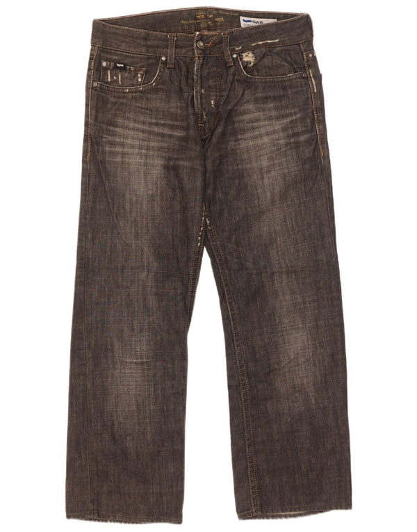 Jeans dritti da uomo Gas W31 L27 cotone nero
