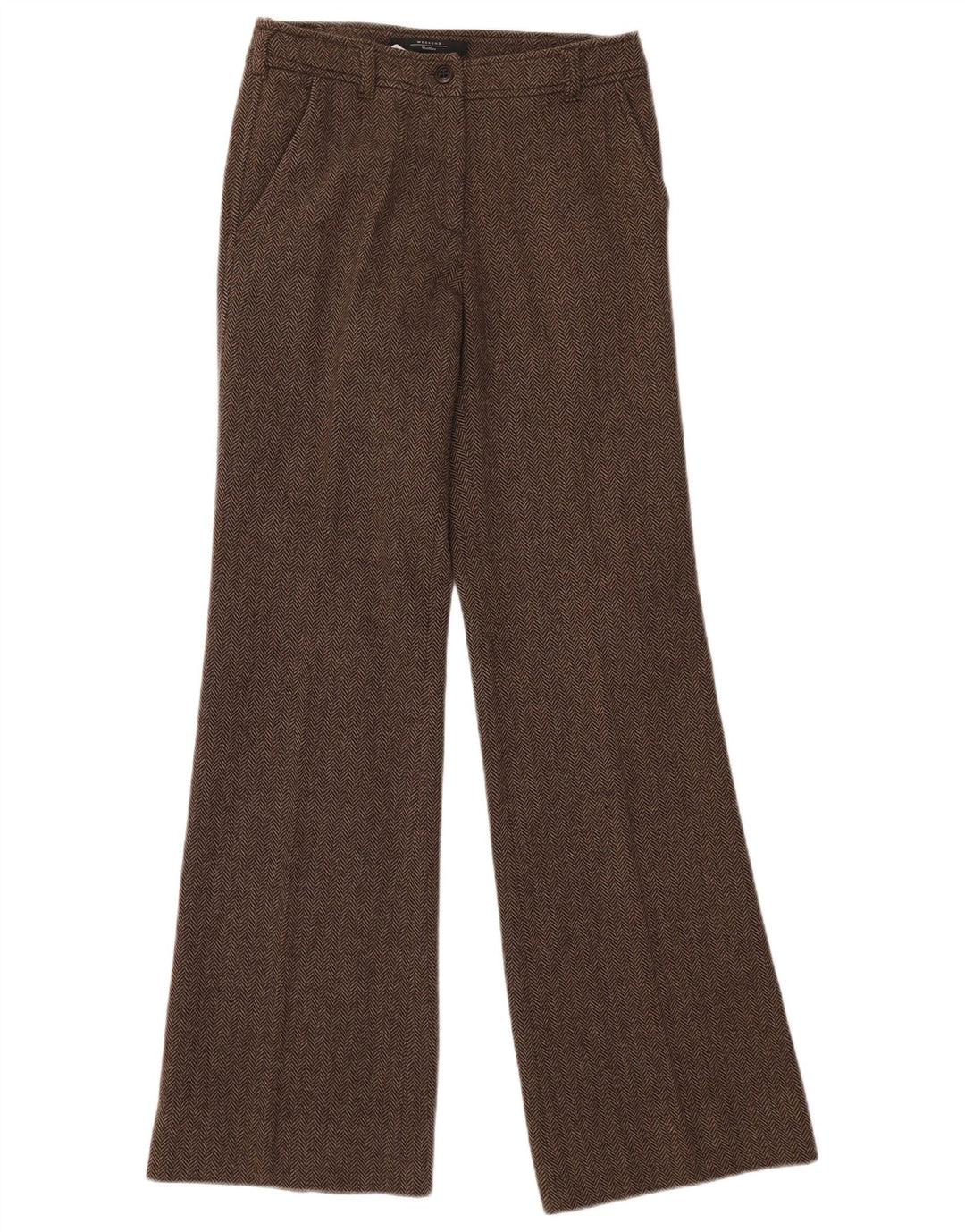 Abito da donna in 2 pezzi Max Mara Weekend UK 8 Small W28 L33 Marrone a spina di pesce