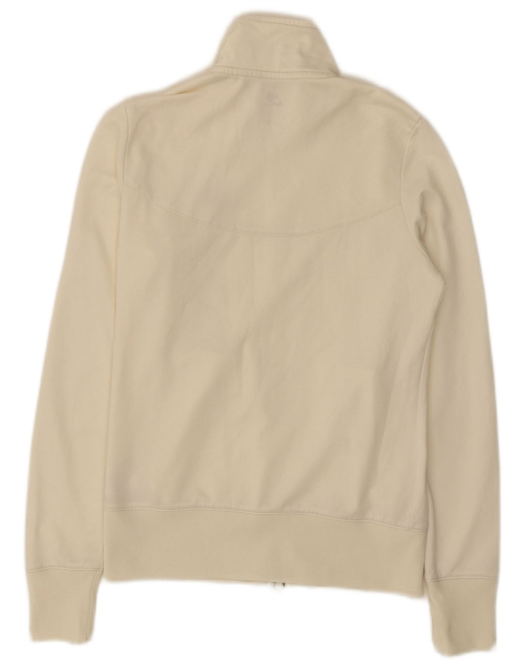 Giacca da tuta da donna Nike UK 8/10 Small Poliestere bianco sporco