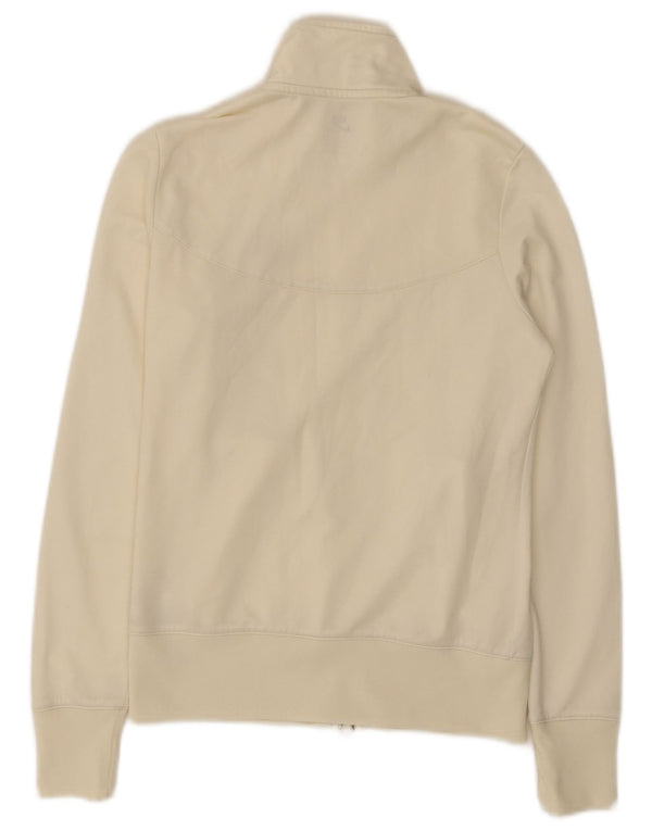 Giacca da tuta da donna Nike UK 8/10 Small Poliestere bianco sporco