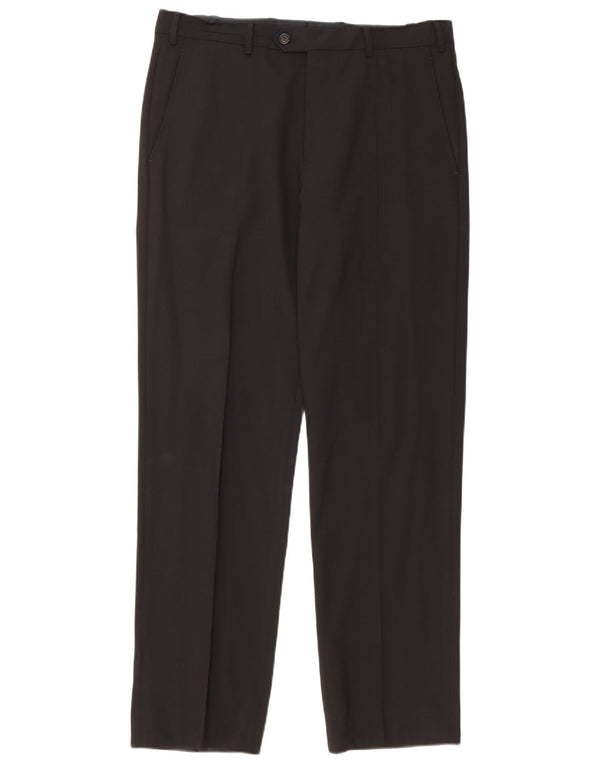 Pantaloni da abito dritti da uomo Armani W32 L31 neri