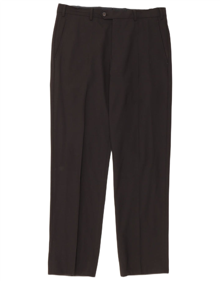 Pantaloni da abito dritti da uomo Armani W32 L31 neri