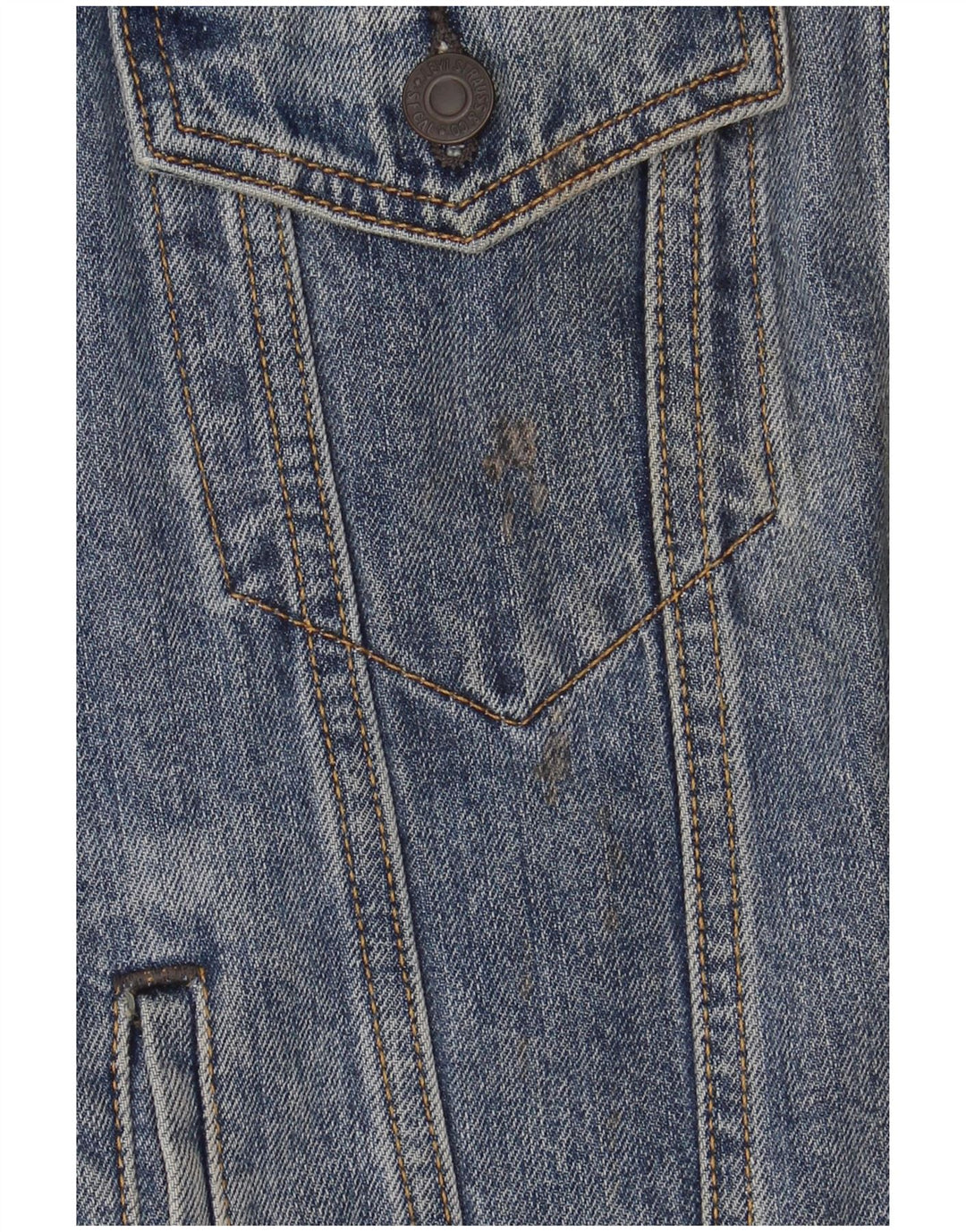 Giacca in denim da donna Levi's UK 10 piccola in cotone blu