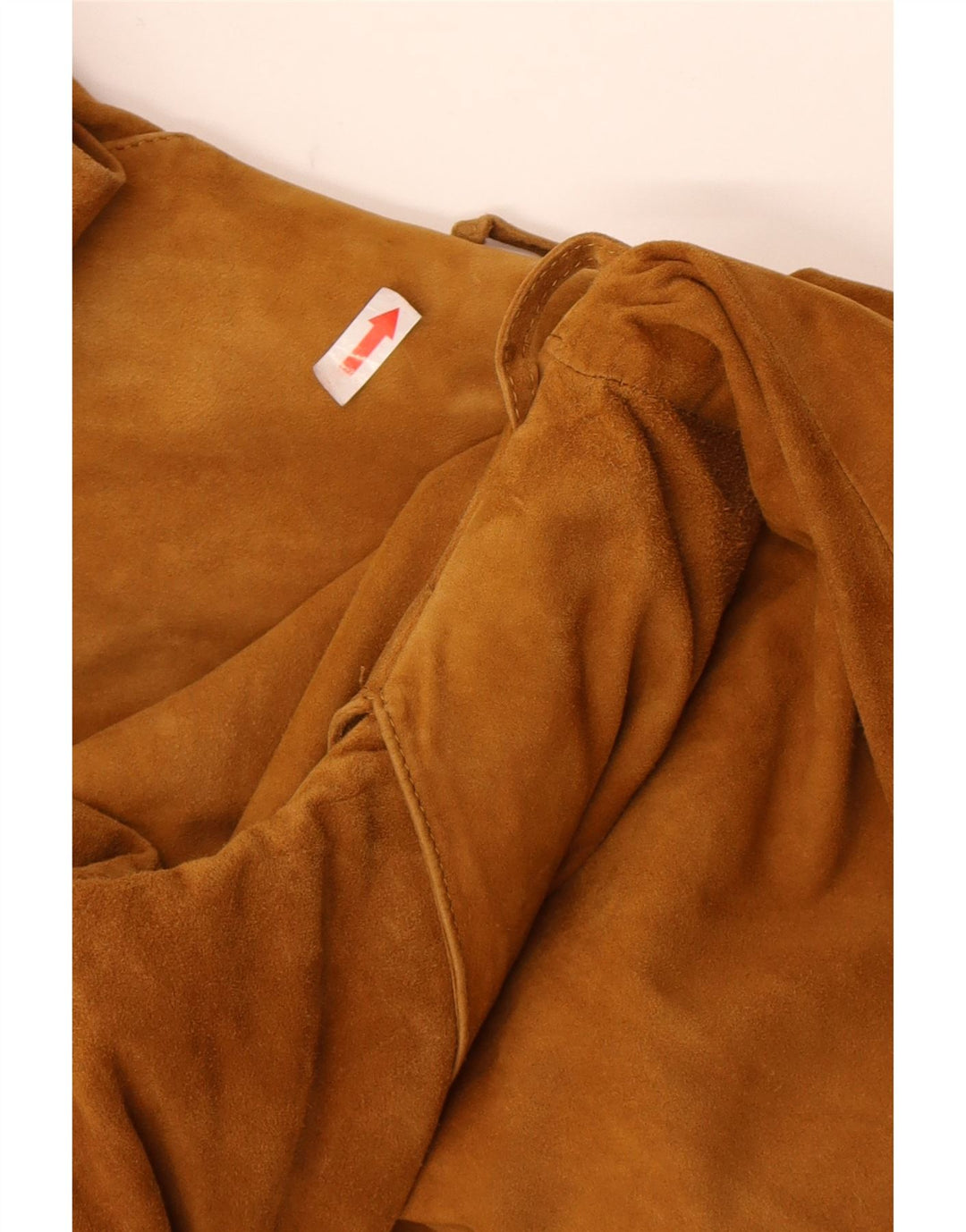 Giacca blazer vintage da donna in pelle scamosciata a 3 bottoni IT 48 XL in pelle marrone