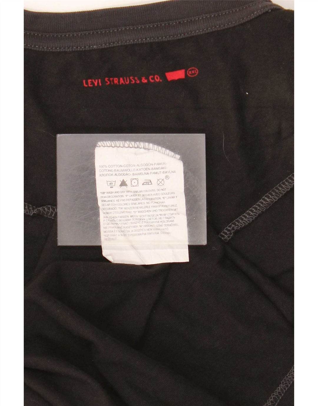 Levi's Uomo Top Manica Lunga 2XL Cotone Nero