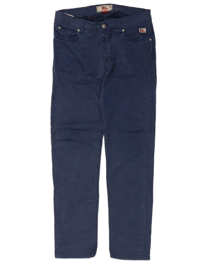 Jeans slim da uomo Roy Rogers W33 L30 cotone blu navy