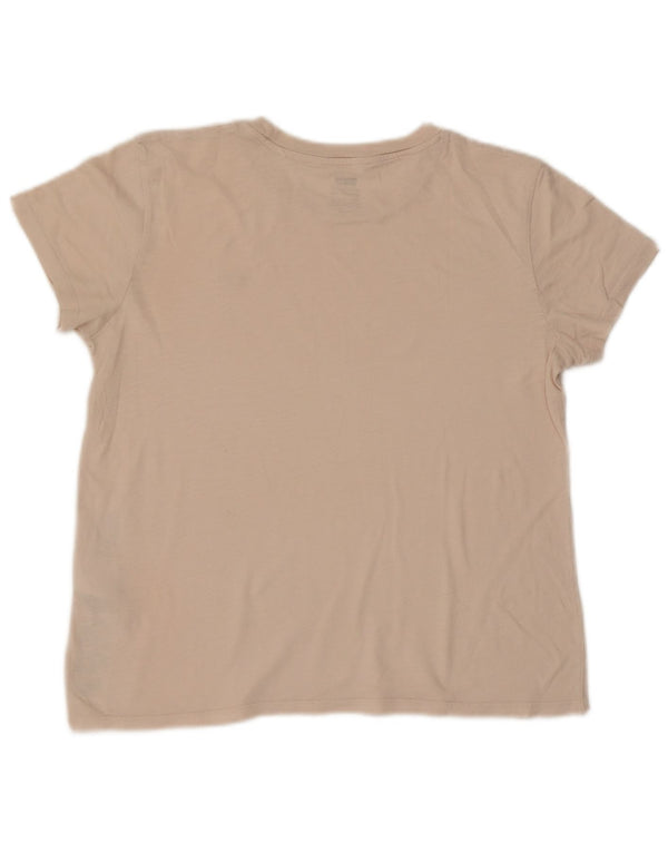 T-shirt Levi's Perfect Crew da donna UK 14 Cotone beige medio