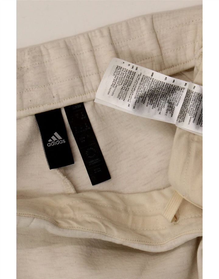 Pantaloni da tuta da donna Adidas UK 12/14 Cotone bianco medio