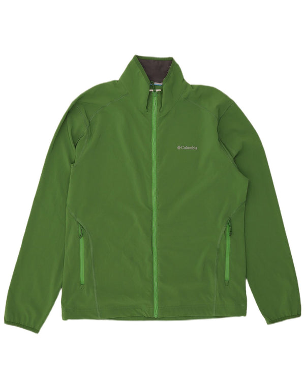 Giacca da tuta da uomo Columbia grande verde in poliestere