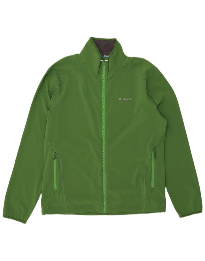 Giacca da tuta da uomo Columbia grande verde in poliestere