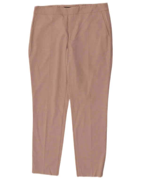Pantaloni skinny corti da donna Zara EU 38 Small W28 L26 Poliestere rosa