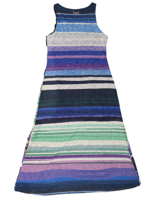 Desigual Abito lungo senza maniche da donna UK 18 XL floreale multicolore