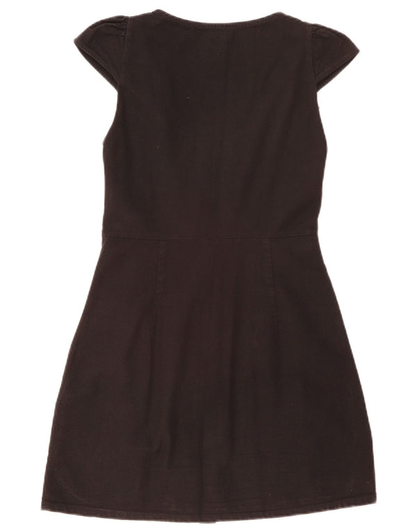 Abito camicia da donna Zara UK 8 piccolo in cotone nero