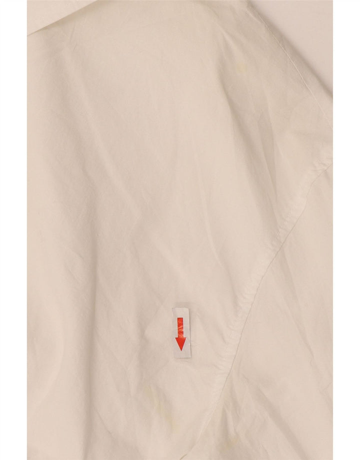Camicetta corta da donna Zara UK 16 cotone bianco medio