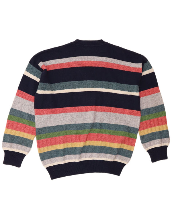 Maglione Uomo Baroni con scollo a V IT 54 XL Cotone a righe multicolore