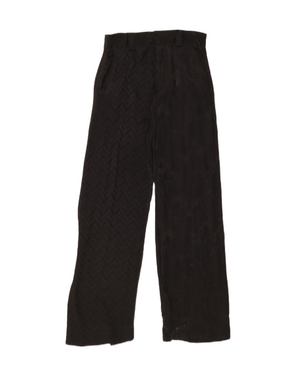 Pantaloni chino da donna Desigual a gamba larga EU 36 Small W28 L30 Patchwork nero