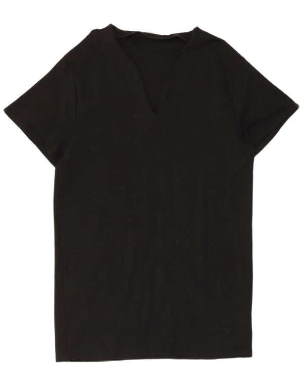 Abito T-shirt Zara da donna UK 14 medio nero
