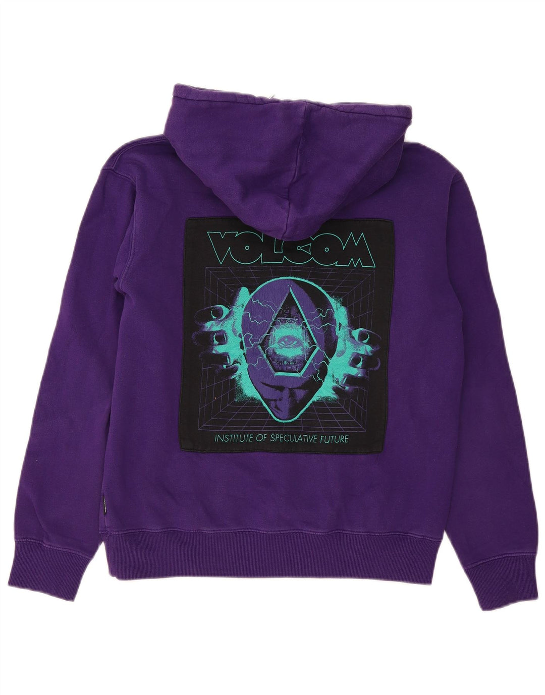 Felpa con cappuccio oversize con grafica da donna VOLCOM UK 10 piccola viola