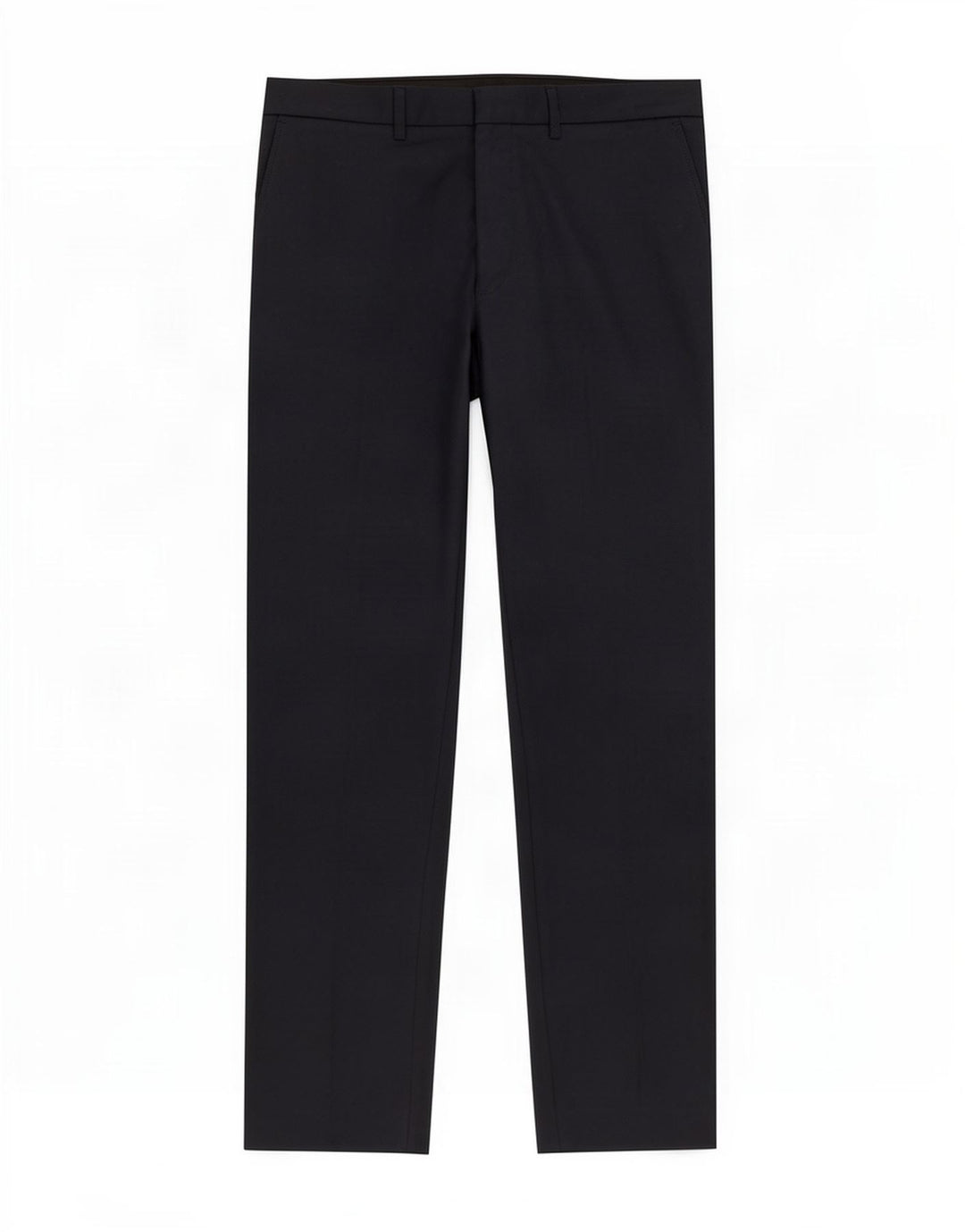 Pantaloni casual slim fit da uomo Marks & Spencer W34 L29 poliestere blu navy