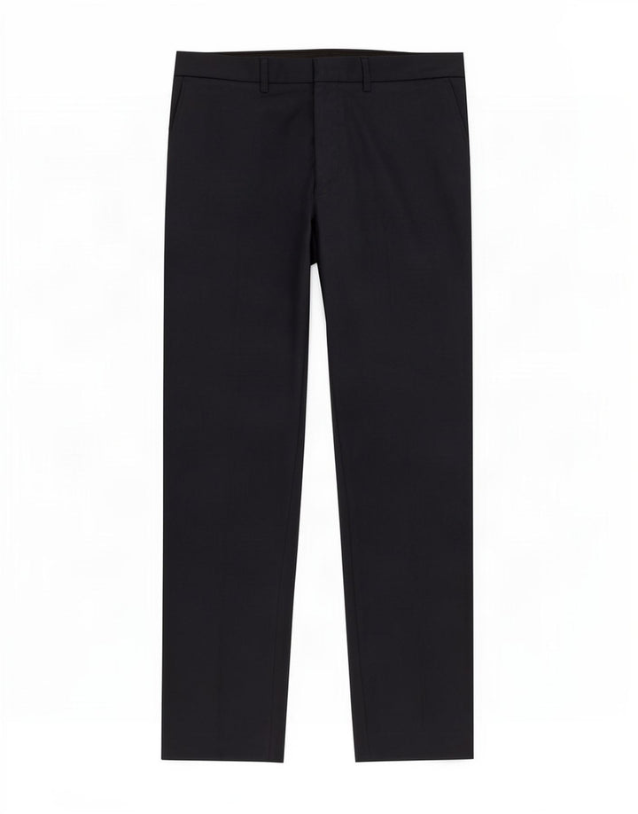 Pantaloni casual slim fit da uomo Marks & Spencer W34 L29 poliestere blu navy