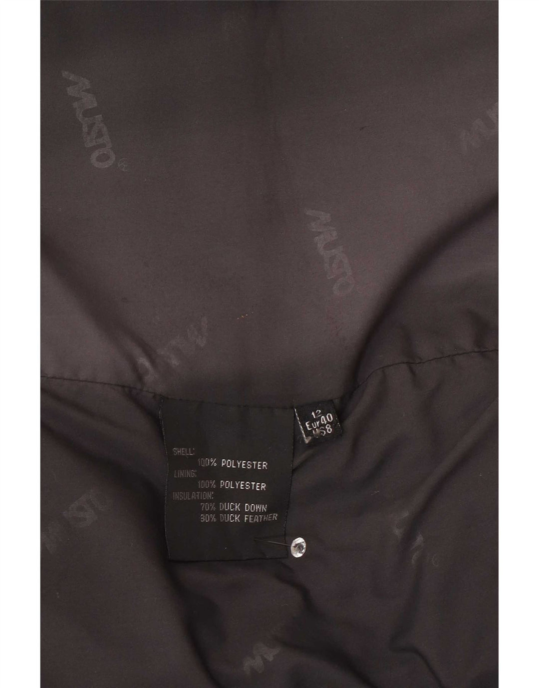 Gilet imbottito da donna Musto UK 12 poliestere verde medio