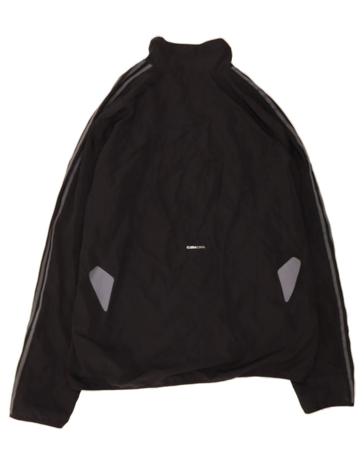 ADIDAS Mens Climacool Tracksuit Top Jacket  XL Black Colourblock Polyester Vintage Adidas and Second-Hand Adidas from Messina Hembry 