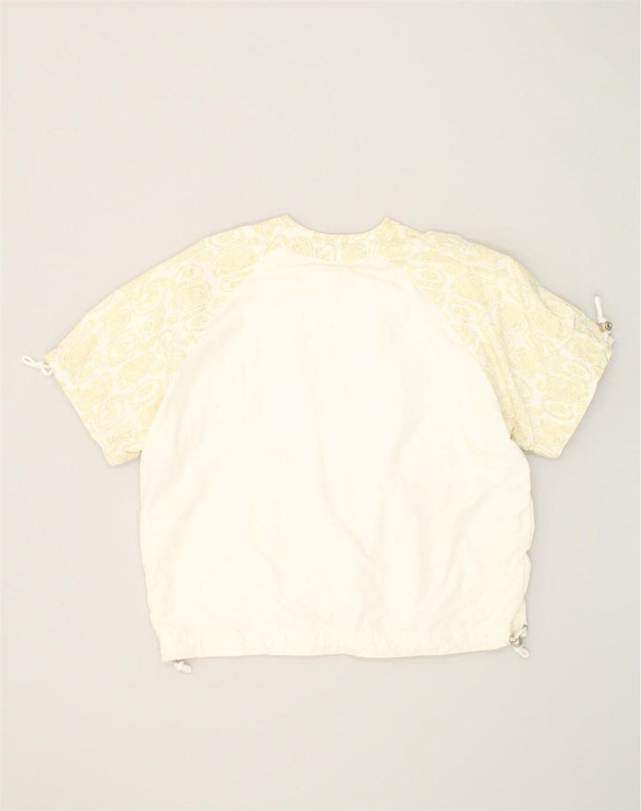 ELLESSE Womens Short Sleeve Tracksuit Top Jacket IT 44 Medium White | Vintage Ellesse | Thrift | Second-Hand Ellesse | Used Clothing | Messina Hembry 