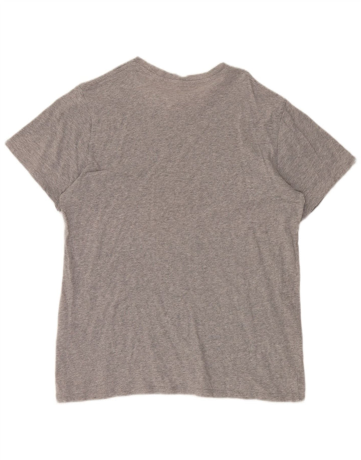 T-shirt grafica da uomo LEVI'S Top grande in cotone grigio