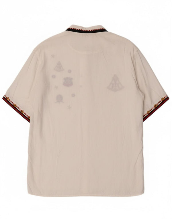 Marina Yachting Camicia grafica da donna Camicetta UK 16 Large White Nautical