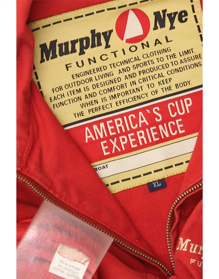 Giacca a vento da uomo Murphy & Nye UK 42 XL Cotone rosso