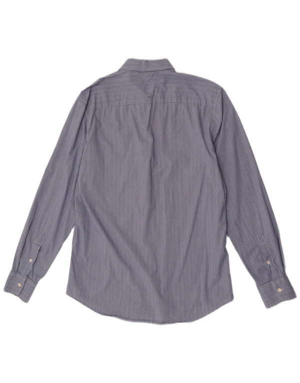 Camicia Benetton Uomo Cotone Riga Grande Blu