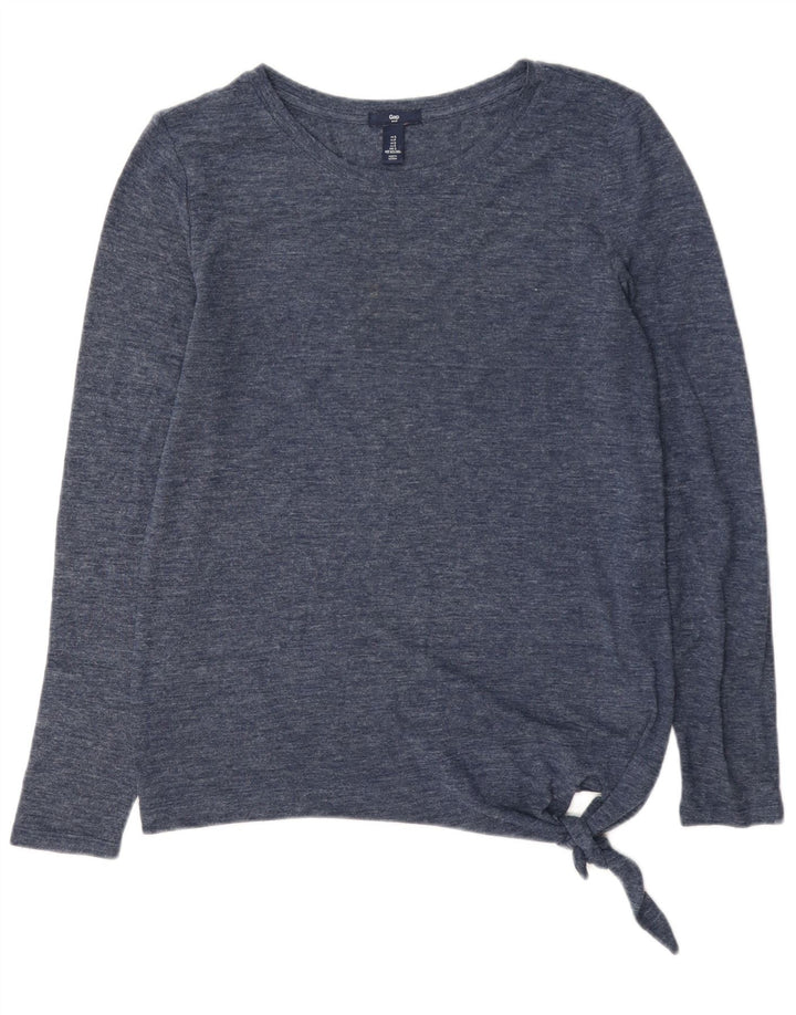 Gap Top oversize da donna a maniche lunghe UK 10 Small Blu Navy Poliestere