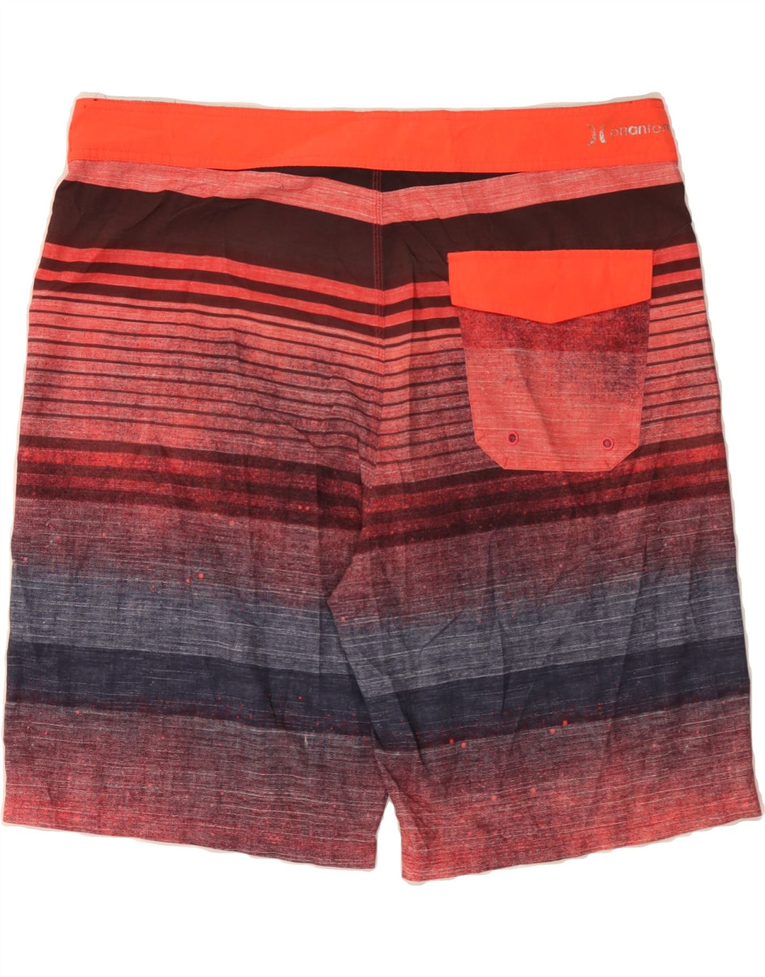 HURLEY Mens Swimming Shorts XL  Multicoloured Striped Vintage Hurley and Second-Hand Hurley from Messina Hembry 