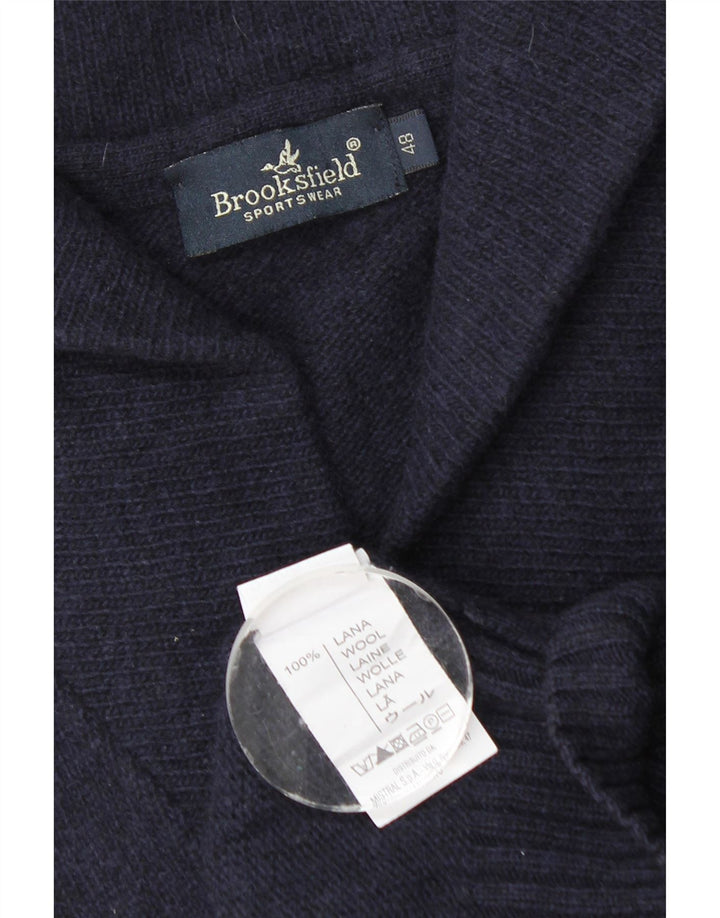 Maglione cardigan da uomo Brooksfield IT 48 Small Lana blu navy