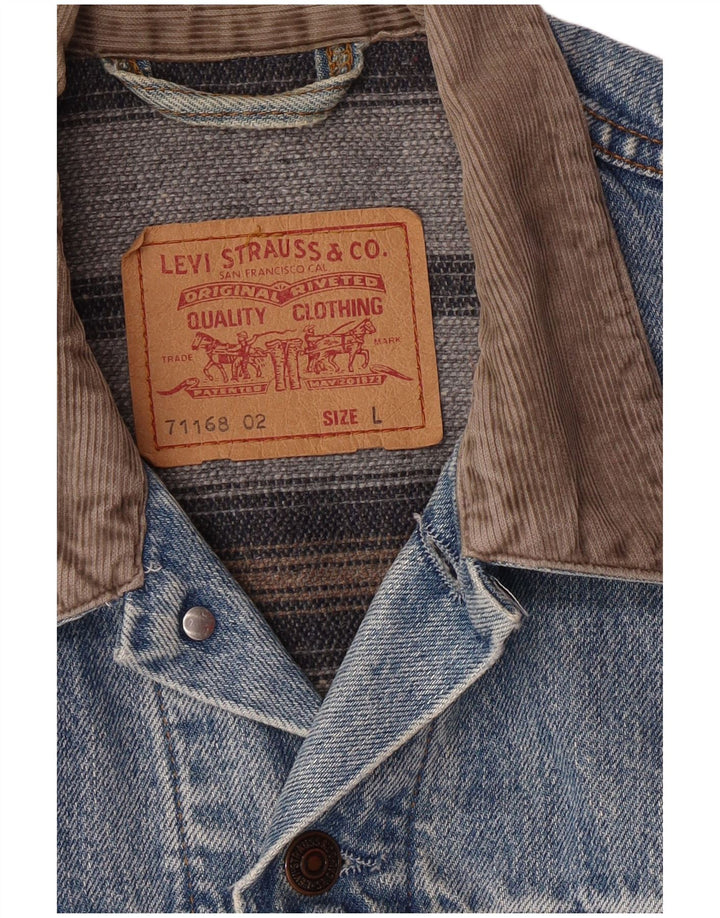 Giacca di jeans da uomo LEVI'S UK 40 grande blu